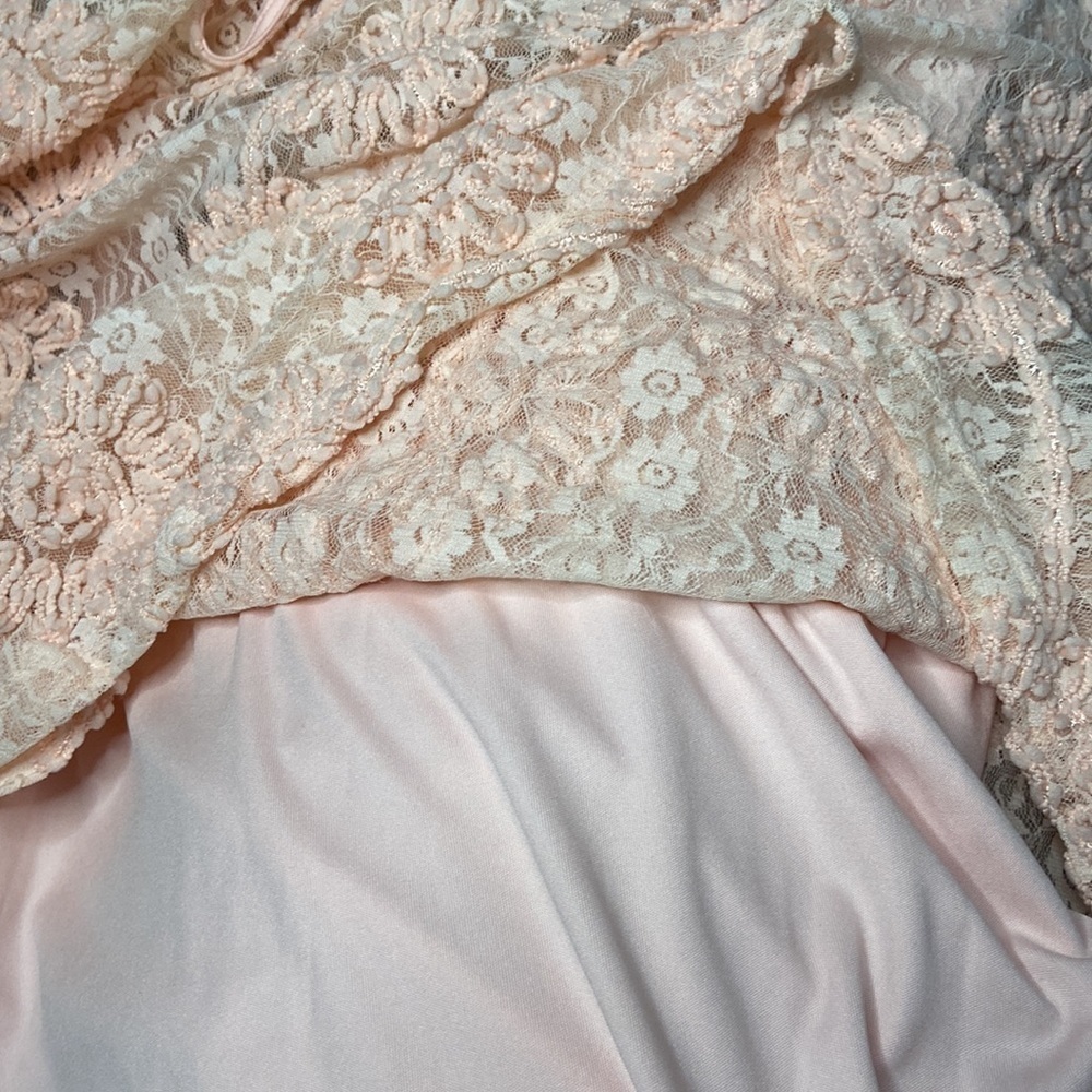 Ruby Rd. Lace Overlay Top Pink Small - Picture 6 of 6